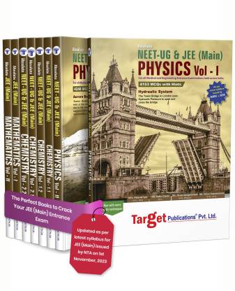 NEET UG /JEE Mains Absolute Physics, Chemistry & Maths (PCM) For Engineering Entrance Exam 2024 | Chapterwise MCQs With Solutions | As Per Latest Syllabus Prescribed By NMC | 8 Books