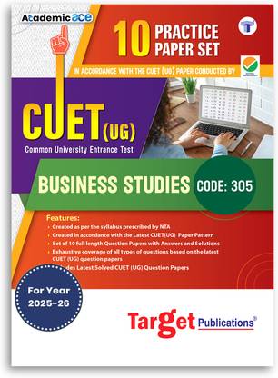 CUET UG Practice Paper Test 2025 (Economics + Book Keeping (BK)+ Business Studies) | Practice Question Paper With Solution | Pack Of 3 Books