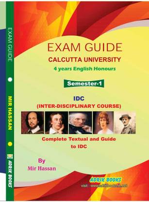 Exam Guide 4 Years English (Hons) Semester-1 (Inter-Disciplinary Course) (English Version)