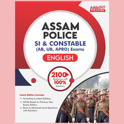 Assam Police SI & Constable (AB | UB | APRO) Exams English Book With 2100+ Questions & Solutions
