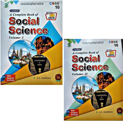 Candid Social Science Class 10 ( Volume- I + Volume - II)