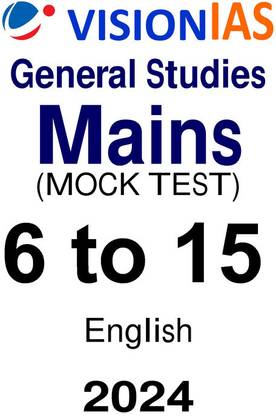 GS MAINS 6 To 15 Mock Test Series By Vision IAS In English For UPSC Exam 2024