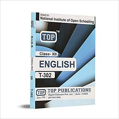 TOP NIOS Class 12 English Guide T-302 Paperback – 1 January 2022