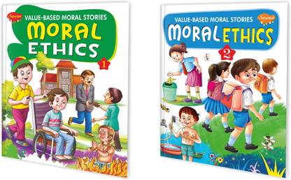 Value-Based Moral Stories Moral Ethics�1 And 2 Books For Kids : Moral Story Book For Children, Storytelling Learning Books, Story Book For Kids | Set Of 2 Books