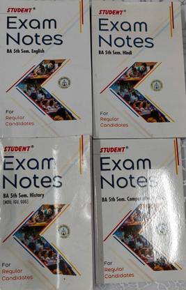 BA 5th Sem Hindi Eglish History Comparative Study For MDU IGU GJu