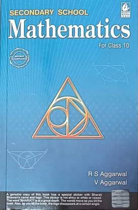R S Aggarwal Secondary School Mathematics For Class 10- CBSE