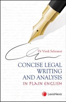 Concise Legal Writing And Analysis In Plain English 1st Edition 2023