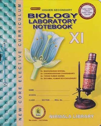 Nirmala Higher Secondary Biology Laboratory Notebook For Class - 11,
