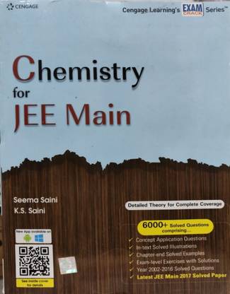 Cengage Chemistry For Jee Main Author Seema Saini K.s. Saini