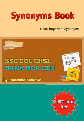 Synonyms Book For Competitive Exam 1000+ Important Previous Years Synonyms
