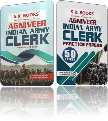Agniveer Indian Army Clerk Recruitment Test + Agniveer Indian Army Clerk Practice Papers 50 Paper Set (RAM SINGH YADAV)