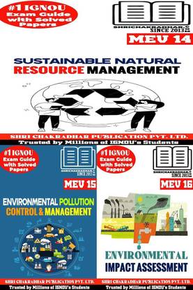 IGNOU MSCENV 2nd Semester Help Books Combo Of MEV 14 MEV 15 MEV 16 (IGNOU Study Notes/Guidebook Chapter-Wise) (New Syllabus) With Solved Sample Papers IGNOU MSC Environmental Science Mev14 Mev15 Mev16