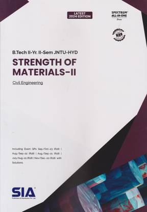 Strength Of Materials –II (Civil Engineering) B.Tech II-Year II-Sem Latest 2024 Edition JNTU-HYD