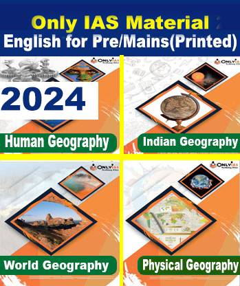 Only IAS Study Material And Notes 2024 Complete Solutions Printed For Prelims And Mains Printed Notes (World Geography, Physical Geography, Human Geography And India Geography Combo In English Paperback, Photocopy (Paperback, Only IAS)