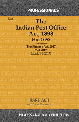Indian Post Office Act, 1898 As Amended By Jan Vishwas (Amendment Of Provisions) Act, 2023