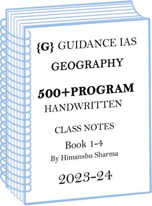 Guidance IAS Himanshu Sharma Geography Optional 500 Plus Question Handwritten Notes 2024