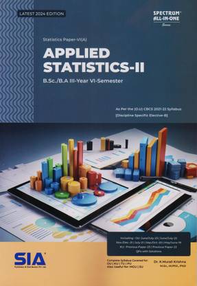 B.Sc/B.A III-Year VI-Sem (Statistics Paper-VI(A) Applied Statistics-II Latest 2024 Edition