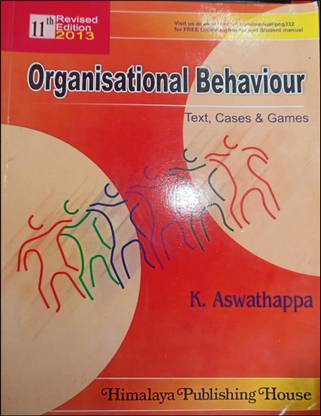 Organisational Behaviour Text, Cases And Games