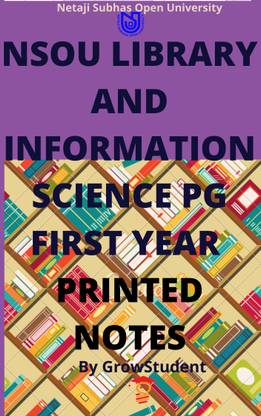 Nsou Library And Information Science Pg First Year Printed Study Material