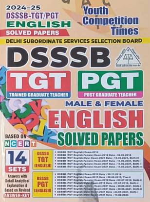 Youth DSSSB TGT PGT 2024 25 English Solved Papers 14 Sets Based On NCERT