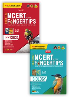 MTG Objective NCERT At Your FINGERTIPS For NEET - Chemistry, Physics (Set Of 2 Books) | NCERT NEET Trend Indicator | NEET Books (Based On NEET Rationalised Syllabus - Latest & Revised Edition 2024-2025)