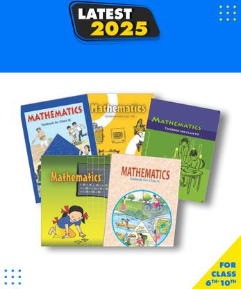 NCERT Mathematics Books Set Class 6 To 10 English Medium -Binded Books Hardcover, NCERT|New Latest Edition For 2025-2026