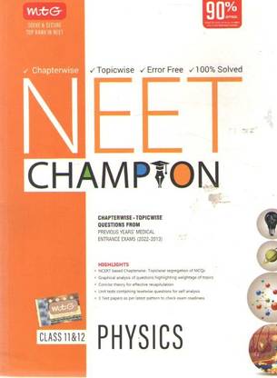 Mtg Neet Champion Physics Class-11 & 12