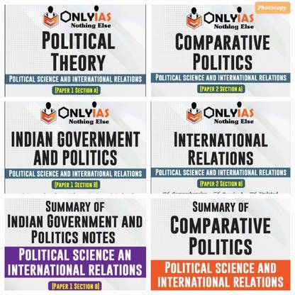 Only Ias PSIR Complete Notes For Upsc Polity Optional 6 Booklets Photocopy