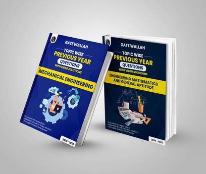 PW GateWallah Topicwise PYQ Combo: Mechanical Engineering + Engineering Mathematics & Aptitude