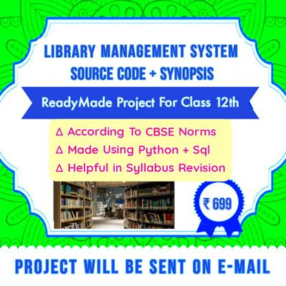 Library Management System ( Python-MySQL Project )