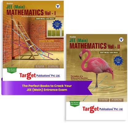 JEE Mains 2025 Absolute Mathematics Vol 1 & 2 | Chapterwise MCQs, Topic Wise Tests For Practice With Solutions | As Per Latest Syllabus Prescribed By NMC For Engineering Entrance Exam | 2 Books