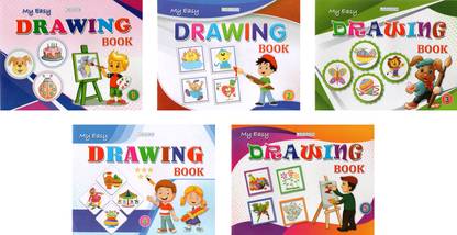 My Easy Drawing Books|Set Of 5 Drawing Books|Fun And Creative Activities|