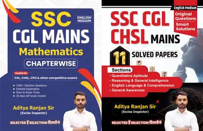 Aditya Ranjan Sir || SSC CGL MAINS MATHEMATICS || CHAPTER - WISE || 1500+ Best Questions + SSC CGL CHSL MAINS 11 SOLVED PAPERS || TCS PYQs WITH DETAILED EXPLANATION || CGL CHSL MAINS || ENGLISH MEDIUM || ADITYA RANJAN SIR