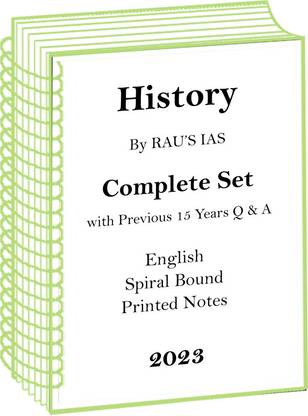 Previous 15 Years Questions And Answer With Rau's IAS History Optional Full Set Mains 2023