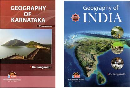 Dr. Ranganath Sir Competitive Exam Books|Geography Of Karnataka + Geography Of India|Set Of 2 Books|