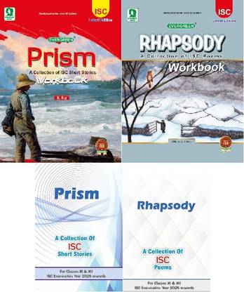 Prism - A Collection Of Isc Short Stories And Rhapsody - Workbook - (2025) Examination Onwards 4 Book Set