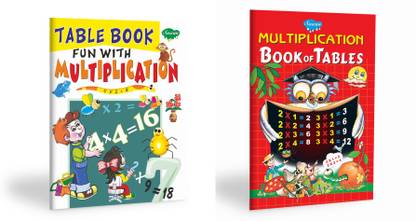 Maths Learning Books Set Of 2 | Table Books Fun With Multiplication, Multiplication Book Of Tables-Demy Size