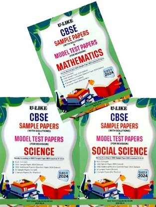 U-LIKE Combo Class 10 Mathematics & Science & Social Science CBSE Sample Papers With Solutions & Model Test Papers NEP For Revision For CBSE Exam 2024