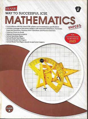 Icse Frank Way To Ssuccessful Mathematics Paper Class 10