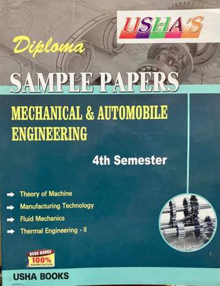 USHA’s DIPLOMA SAMPLE PAPER MECHANICAL ENGINEERING 4th Semester 2023