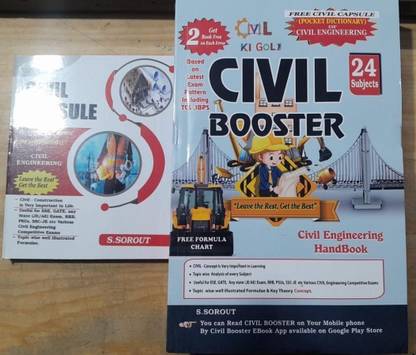 Civil Booster Handbook Of Civil Engineering + Rocket Chart + Civil Capsule 2024