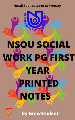 Nsou Social Work Pg First Year Printed Study Material