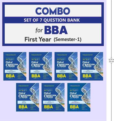 Combo Of Chitra Question Bank For BBA Semester I - (Based On Unified Syllabus Prescribed For Affiliating Universities Of U.P.)
