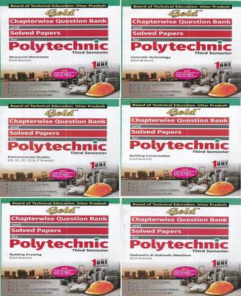Polytechnic 3rd Semester Civil Branch In English (Structural Mechanics , Hydraulics , Building Construction & Drawing , Concrete Technology , Environmental Studies)