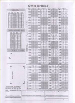 OMR Practice Sheets For Competitive Exams – 200 MCQ’s A4 Size, 100 Sheet BOTH SIDE PRINTED TOTAL 200 OMR BLACK AND WHITE PRINT (For NEET JEE UPSC MPSC GATE JNV PSC RPSC TNPSC Etc