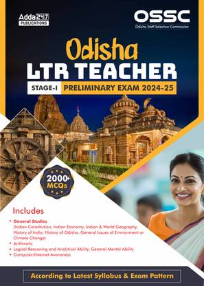 Odisha LTR TEACHER Stage 1 Preliminary Exam Book 2024-25 With 2000+ MCQs