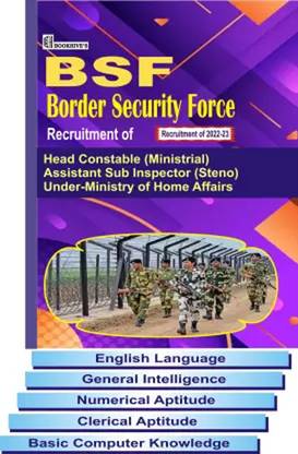 BSF Head Constable Ministerial 2022-23 (Set Of FIVE Books)