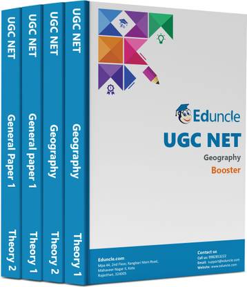 NTA UGC NET /SET/JRF Geography Book For Paper 1 & 2 (Set Of 4 Books) - Latest Edition By Eduncle