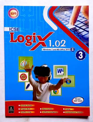 Icse Logix 1.02 (Windows 7 And Ms Office 2010) Class- 3 (Old Like New Book)