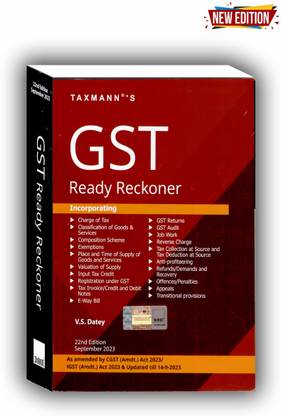 Gst Ready Reckoner 22nd Edition 2023